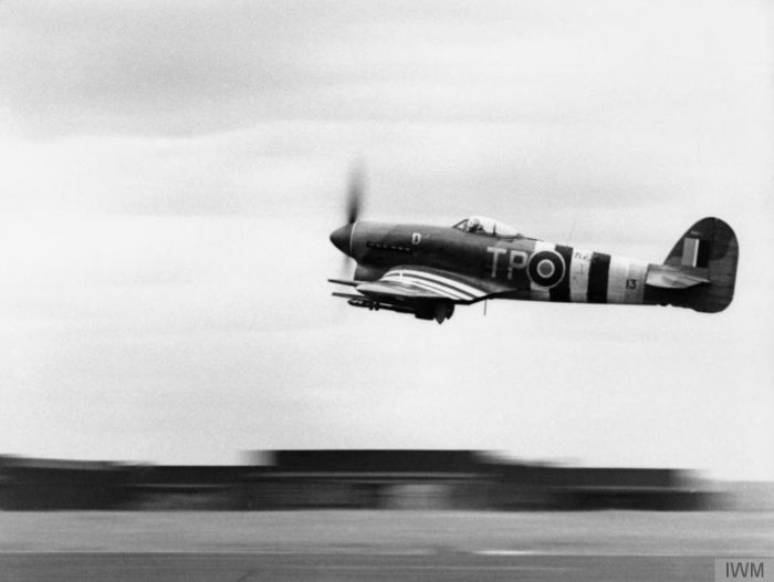 The Typhoon was capable of flying over 400 mph.