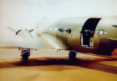 An AC-47 armed with three Miniguns in Vietnam.